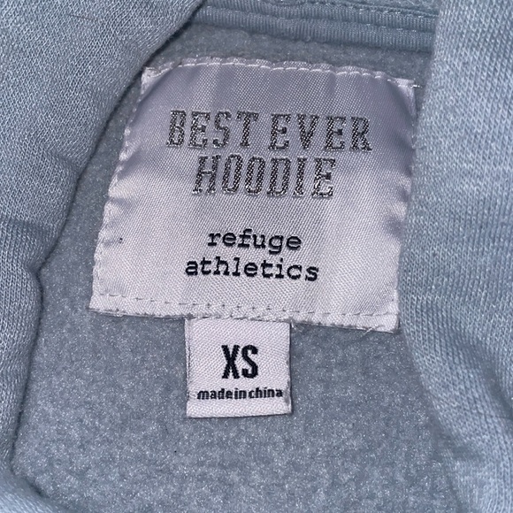 XS Light Blue Best Ever Hoodie Refuge Athletics - Picture 2 of 3